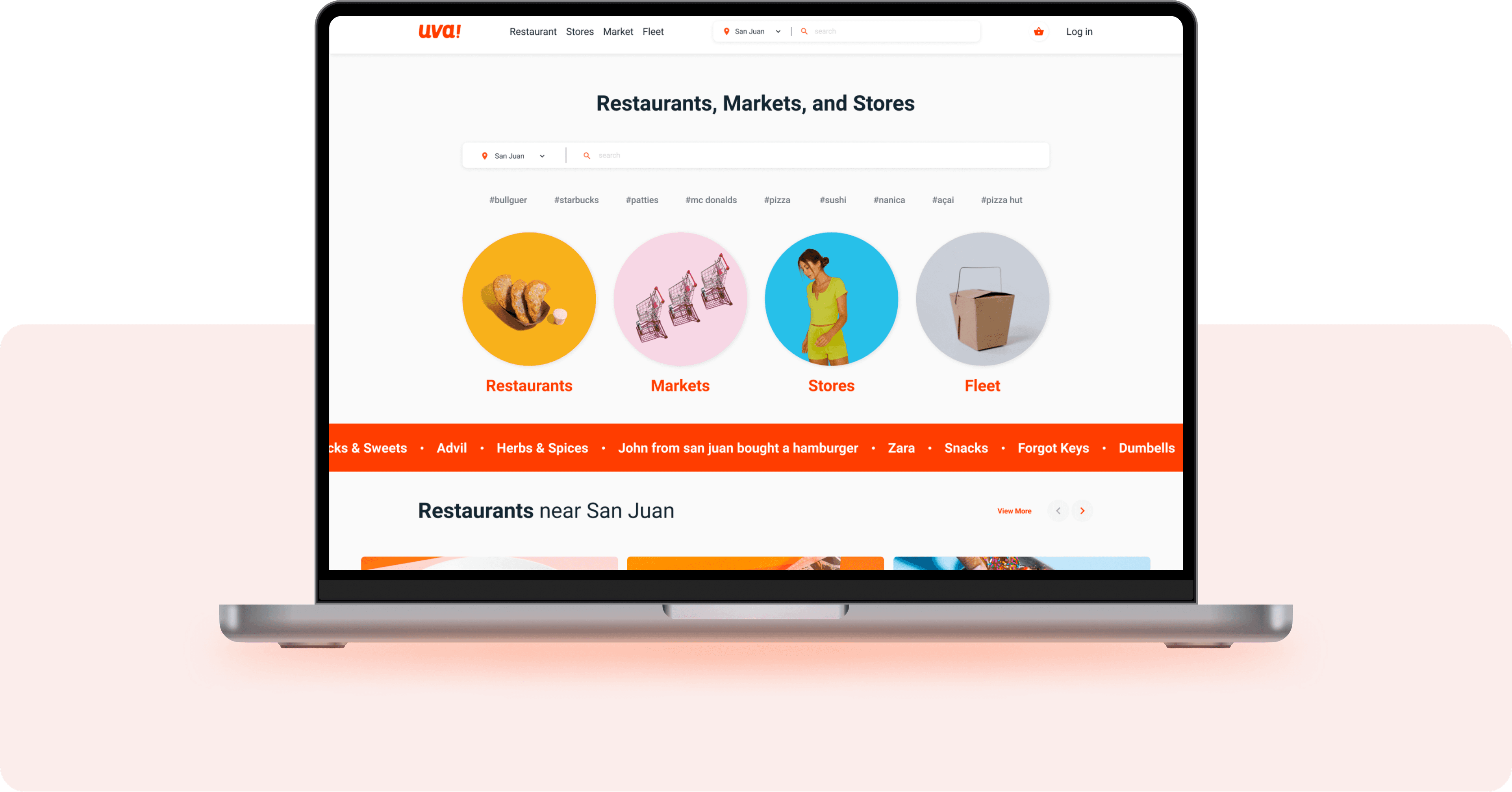 UVA - Web App Laptop Widget