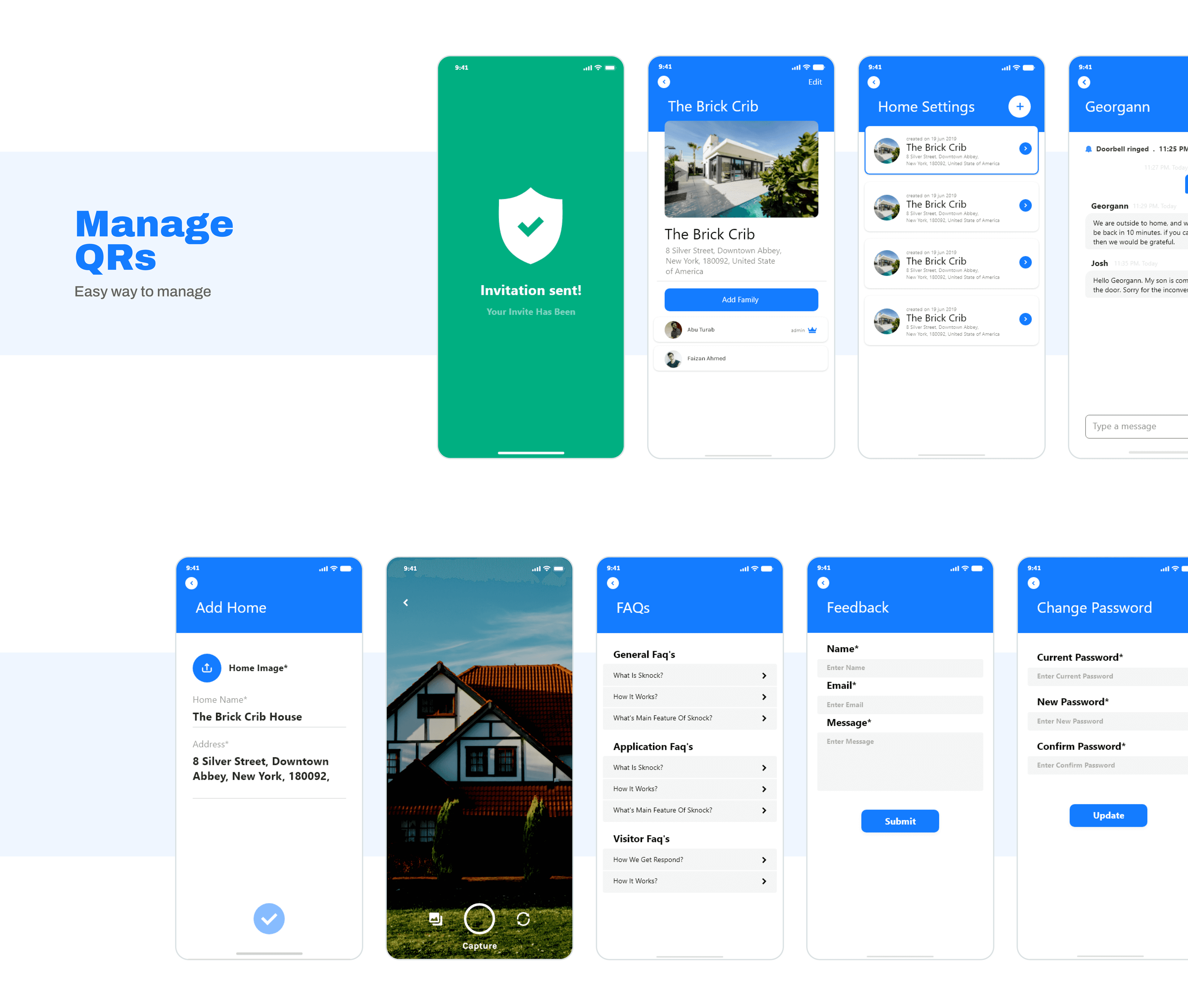 Sknock - Manage QRs