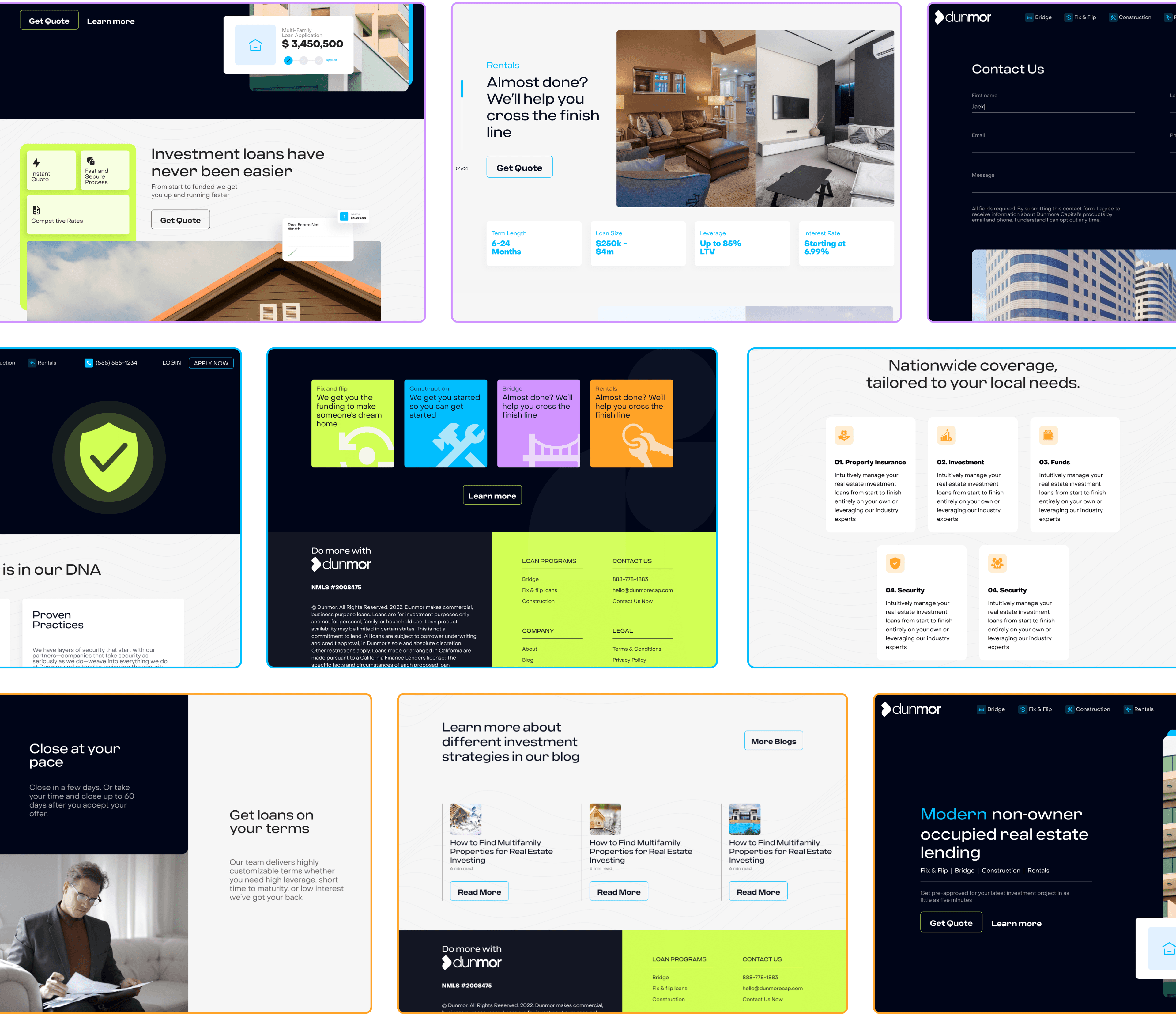 Dunmor - Website Mockups Image