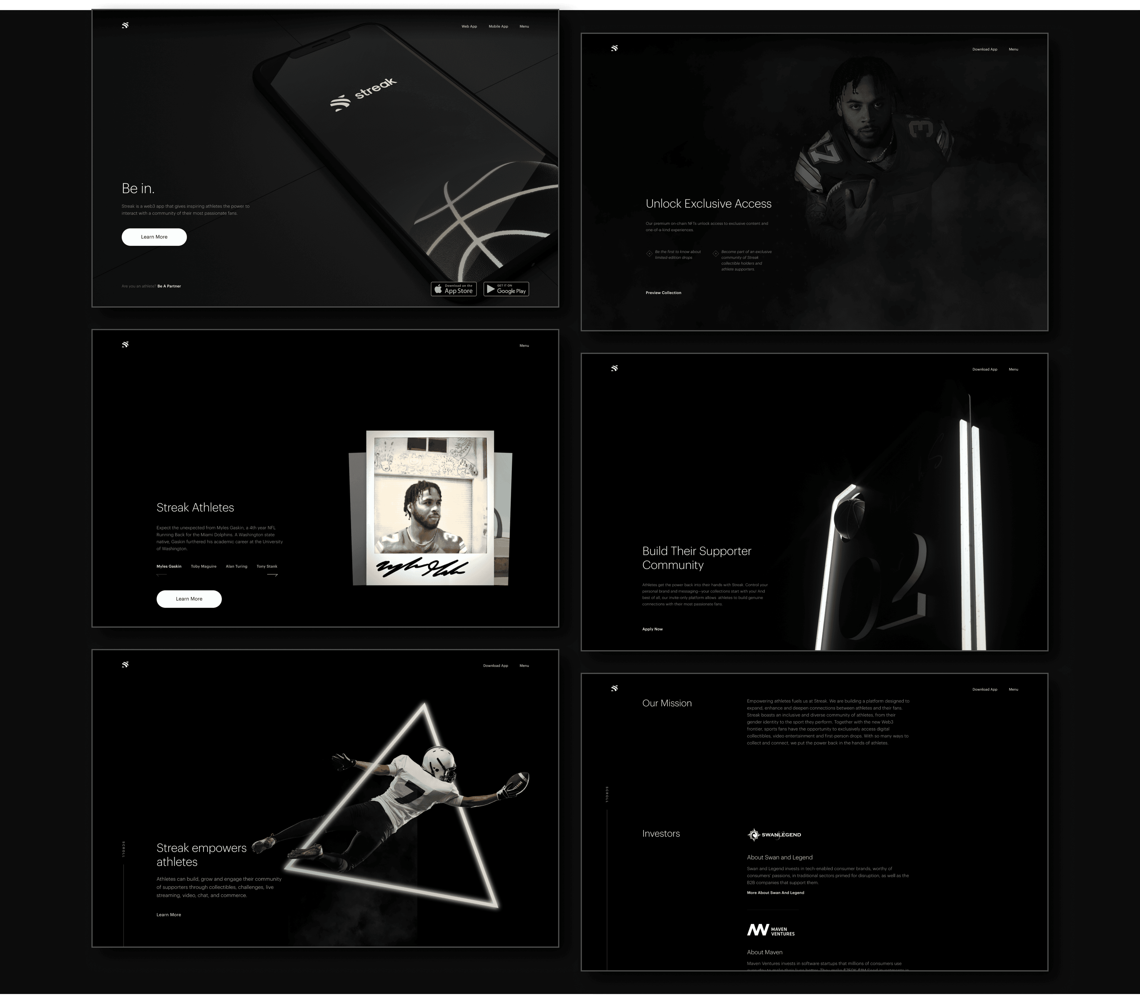 Streak - Website Mockup Image