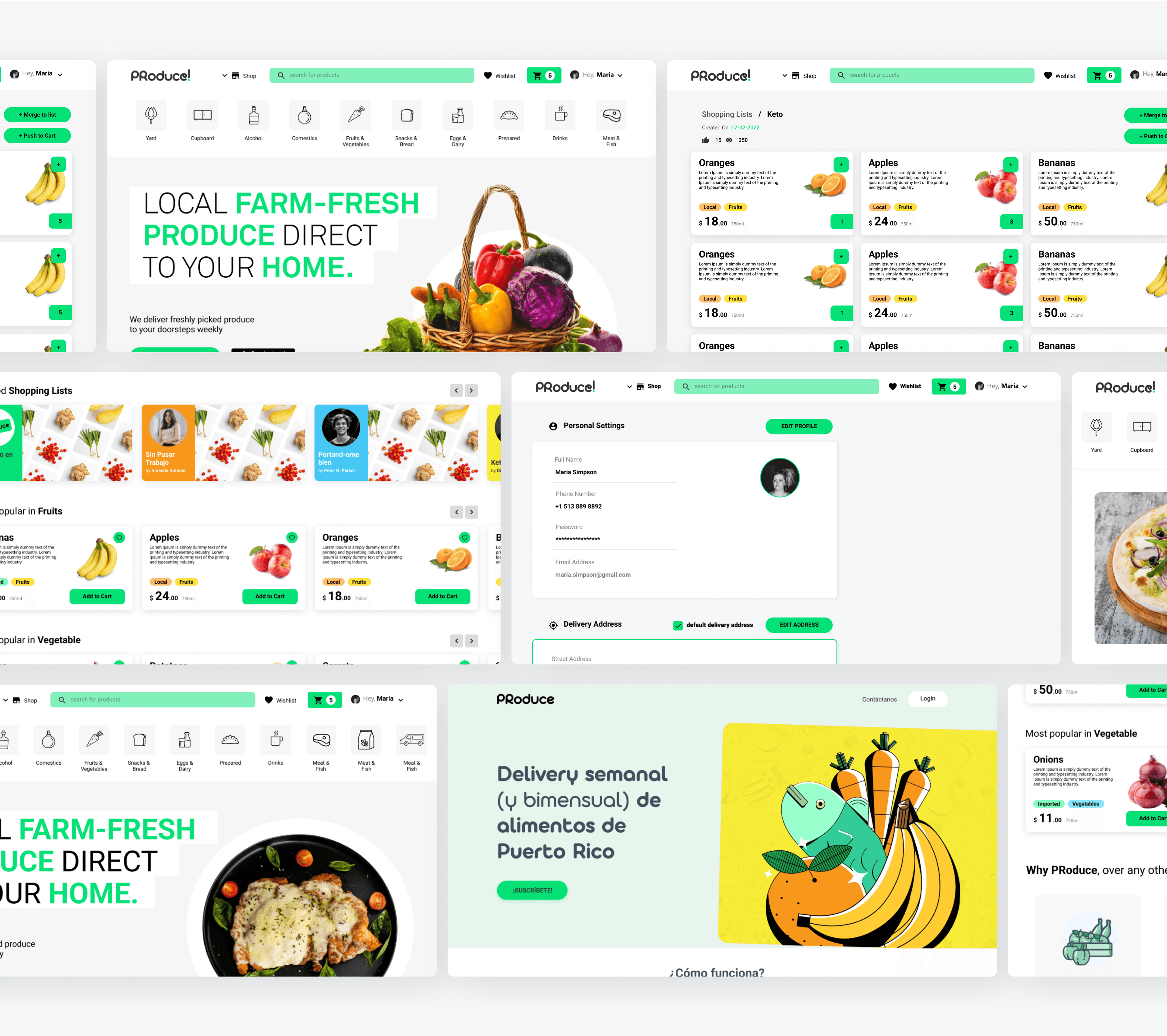 Produce - Website's Widgets Image