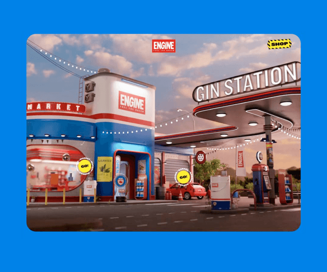 Engine Station by MONOGRID: A 3D Experiential E-Commerce