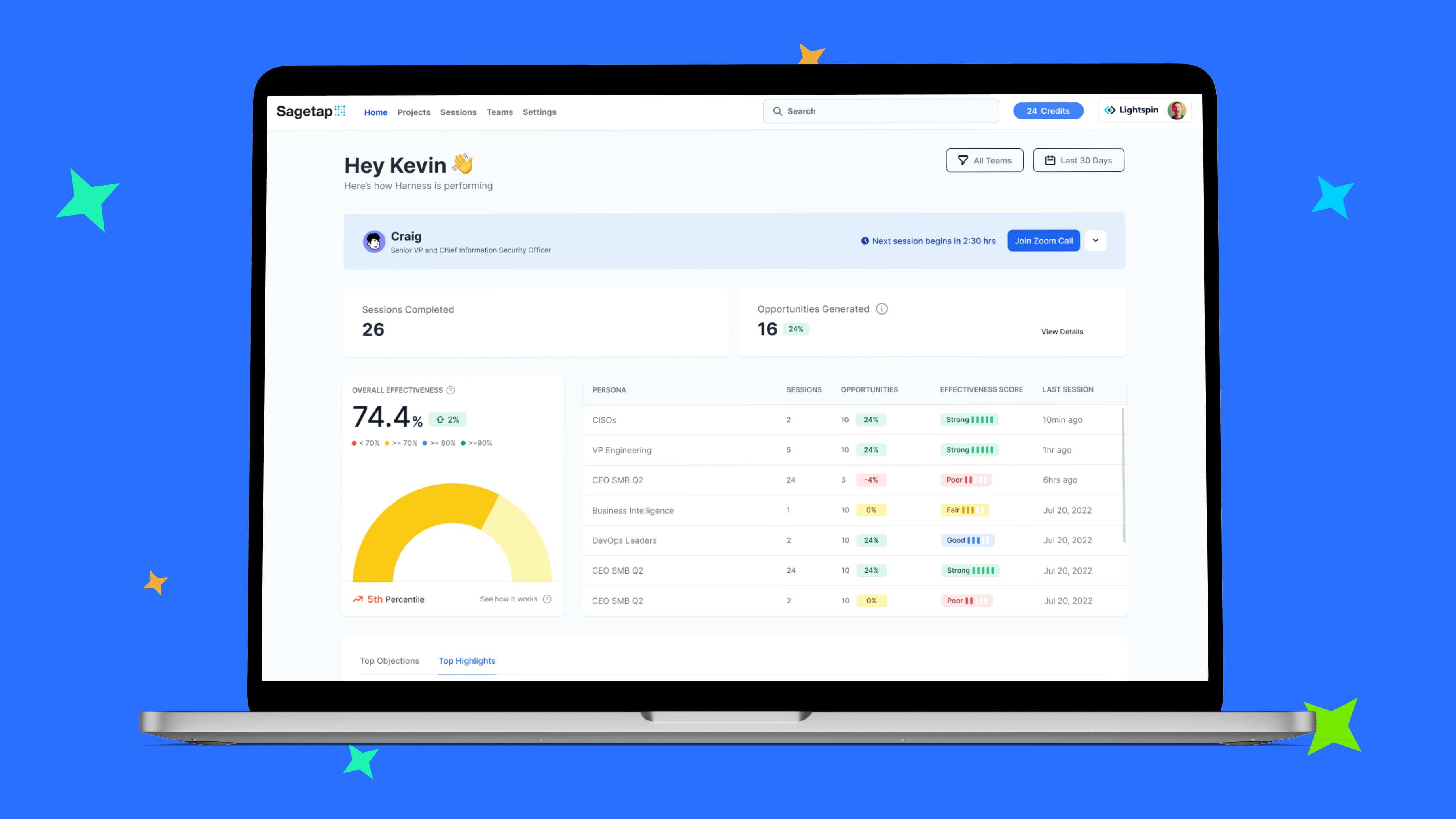 Sagetap App Screenshots