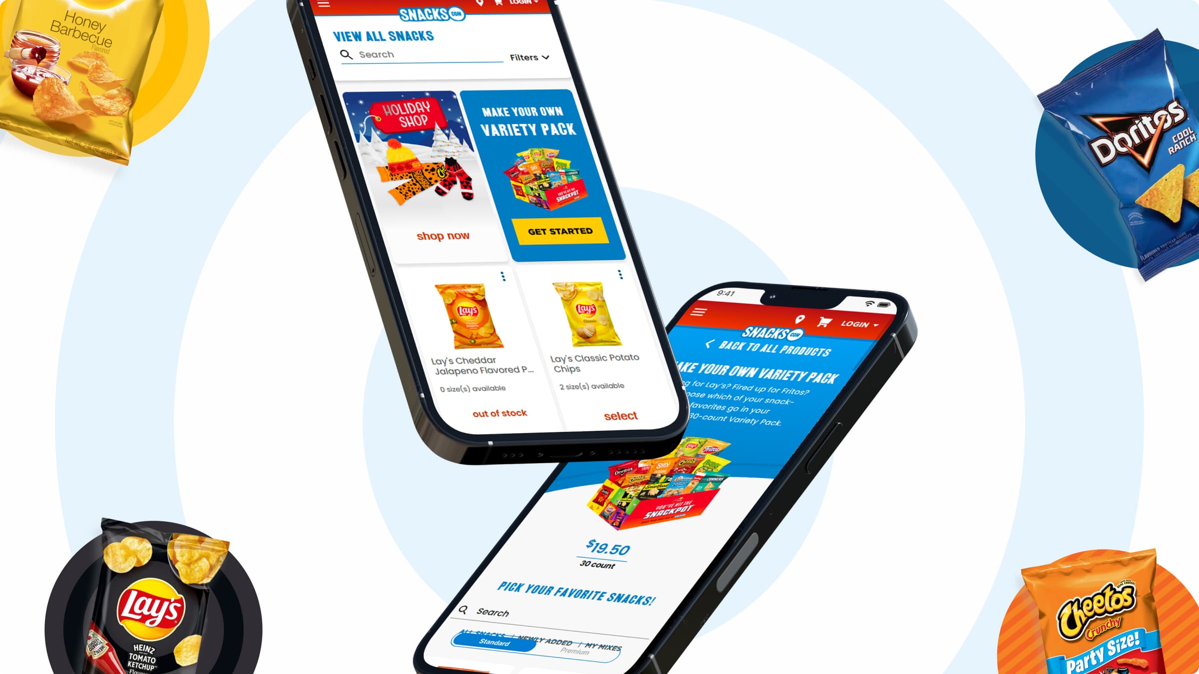 Snacks.com App Screenshots